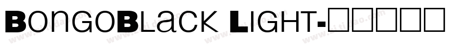 BongoBlack Light字体转换